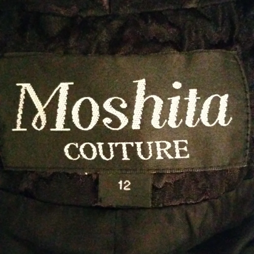 Vintage Moshita Couture Embroidered Jacket W/Rhinestone Accents - Picture 11 of 13